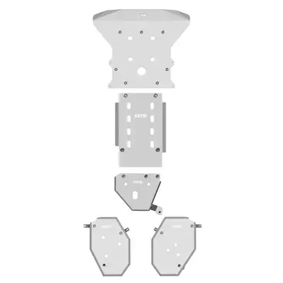 Asfir 4x4 Jeep Grand Cherokee WL Full Skid Plate Kit (4 Pcs) | WITH Quadra-Trac II & Quadra-Drive II