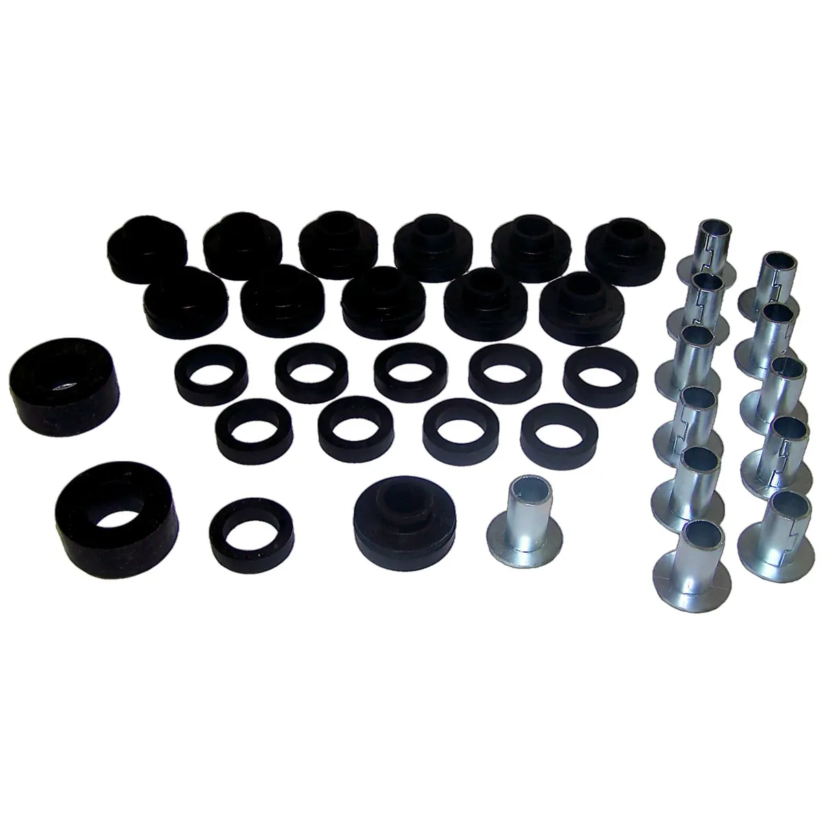 Body Mounting Kit; Incl. Mount Bushings/Retainers/Washer/Bushings; w/Steel Body; product image