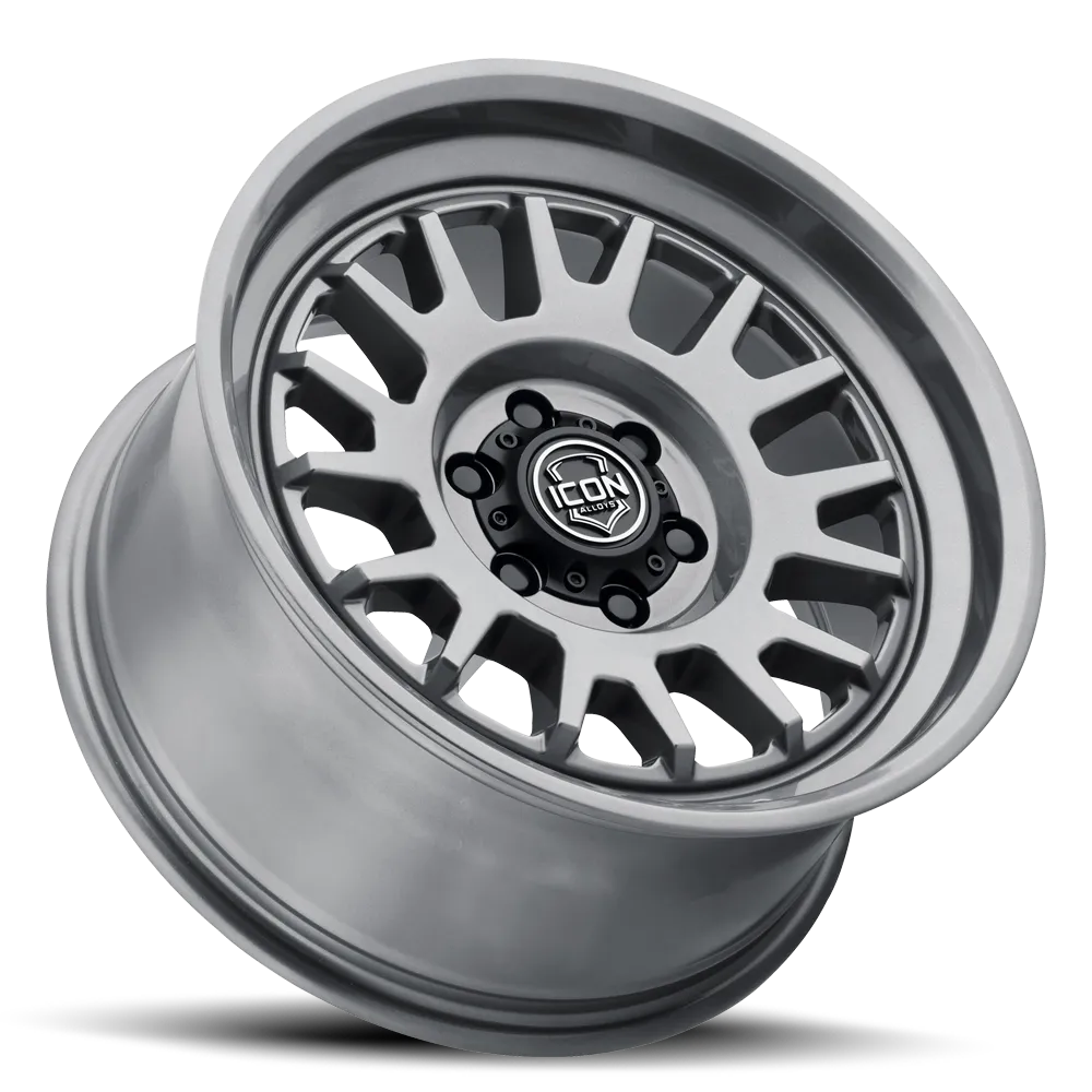Icon Alloys Anza Silver Machined 17 x 8.5 / 5 x 5 / 6mm / 4.5in Backspace product image