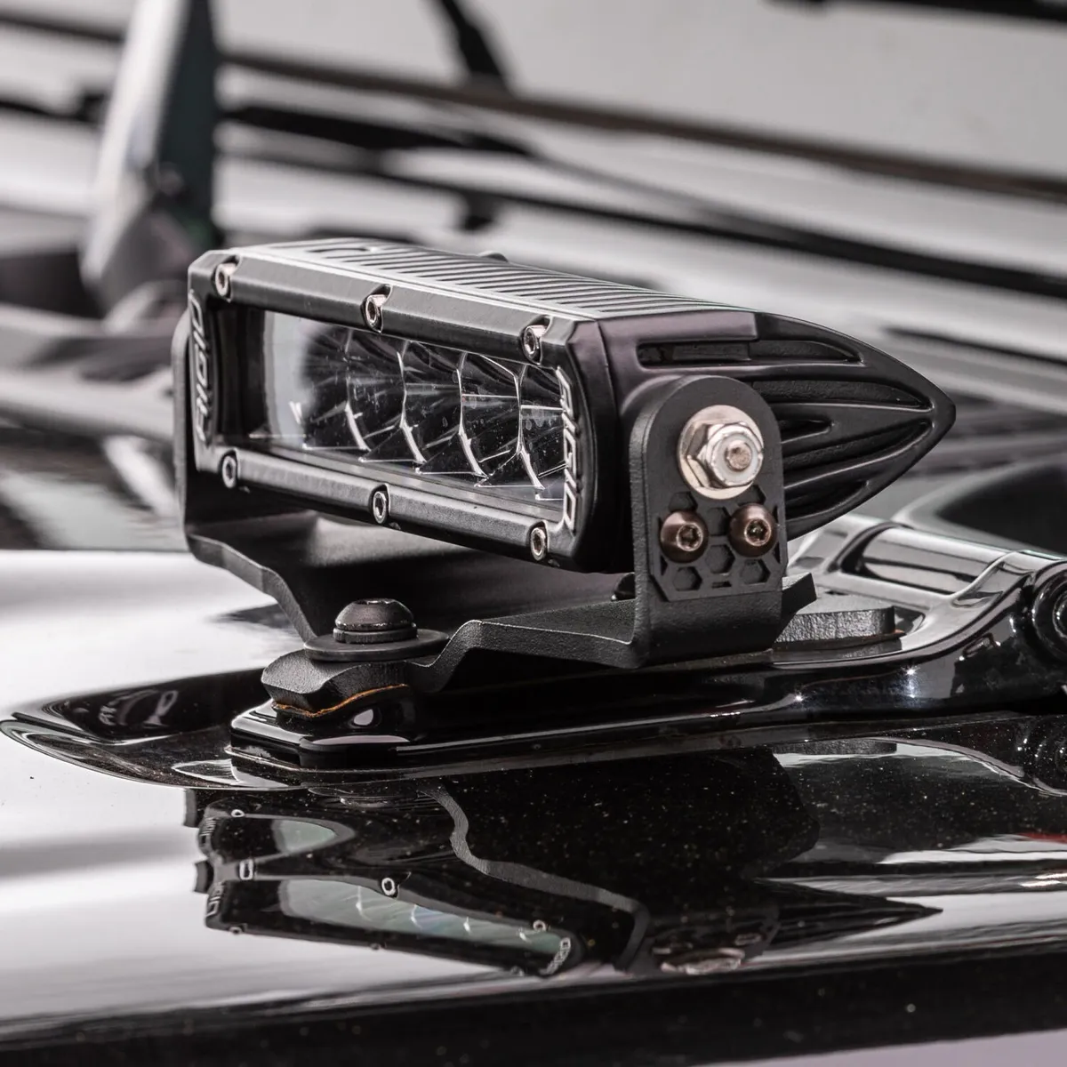18c Wrangler JL And Jlu Hood Hinge Light Mount Kit For 6in Single Row (Sr X2) LED Light Bar product image