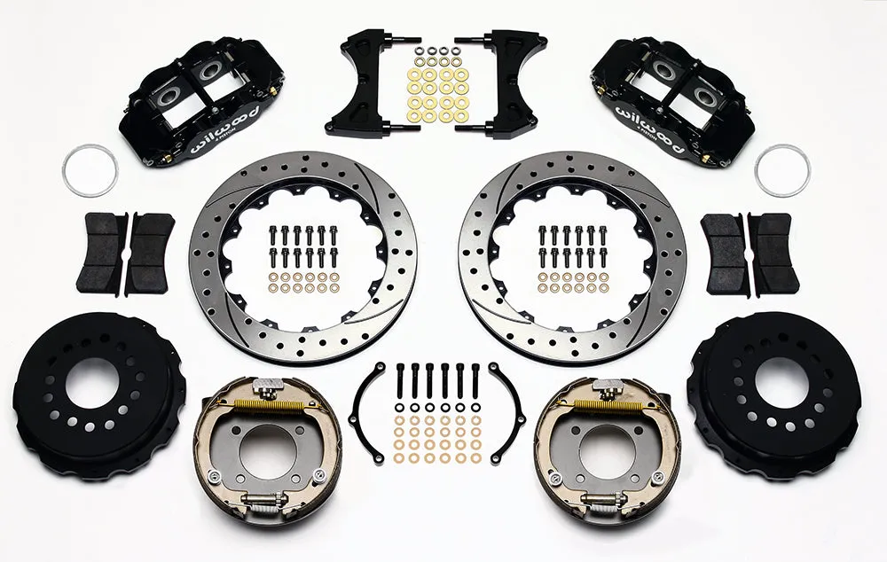 1964 - 1974 Buick, Chevrolet, Oldsmobile, Pontiac Forged Narrow Superlite 4R Big Brake Rear Parking Brake Kit - 140-13678 product image