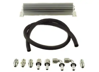 PSC Motor Sports Heat Sink Fluid Cooler Kit W/ Upgraded #8 Return Line Hose Kit 201218 Jeep Jk