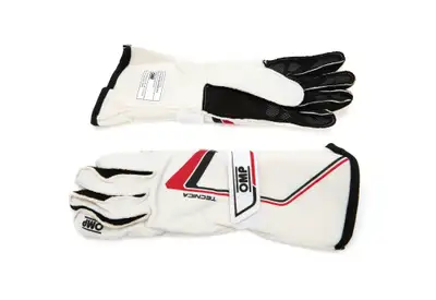 OMP Racing INC Tecnica Gloves White Small