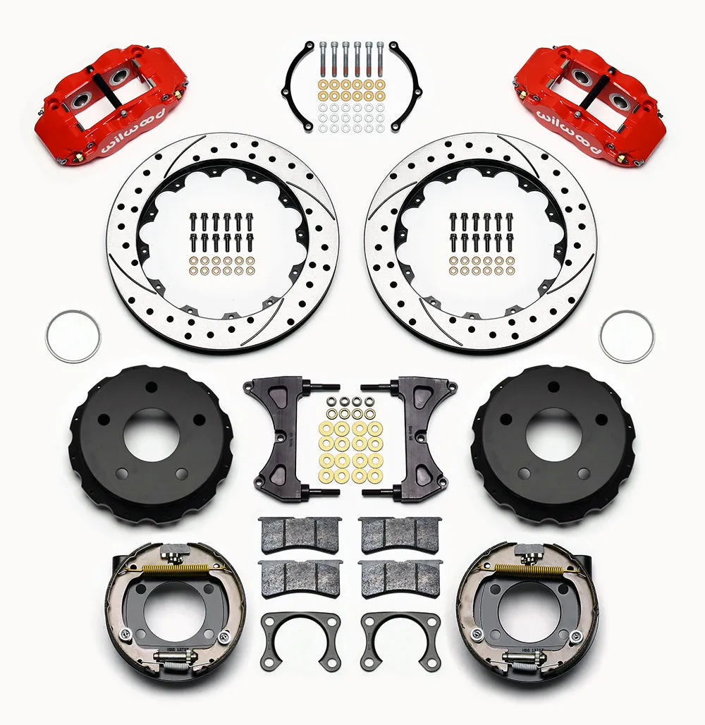 Wilwood FNSL4R Rear P-Brk Kit 12.88in Red Big Ford 2.00in Off Bronco 5 x 5.50 product image