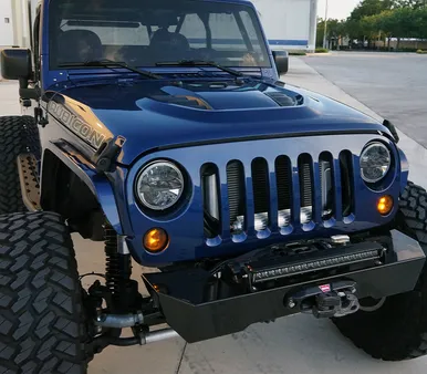 0718 Wrangler Krawler Lite Front Bumper Witho Hoop Raw product image