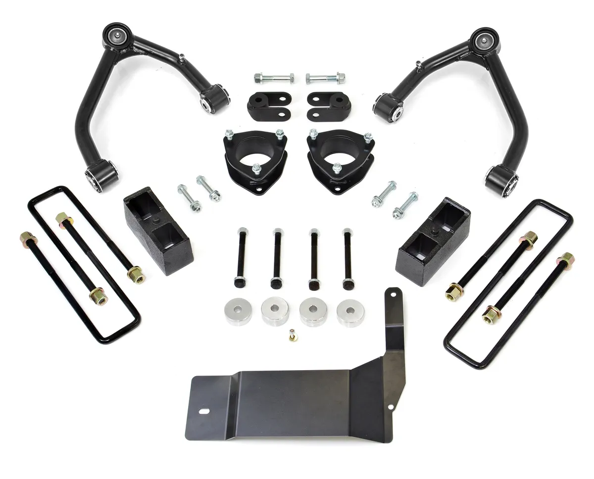 4.0 Strut Extension-3.0 Rear Block-Tube Arm-For Use w Factory Steel Suspension 2014-2016 Chevroletgmc 1500 4WD product image