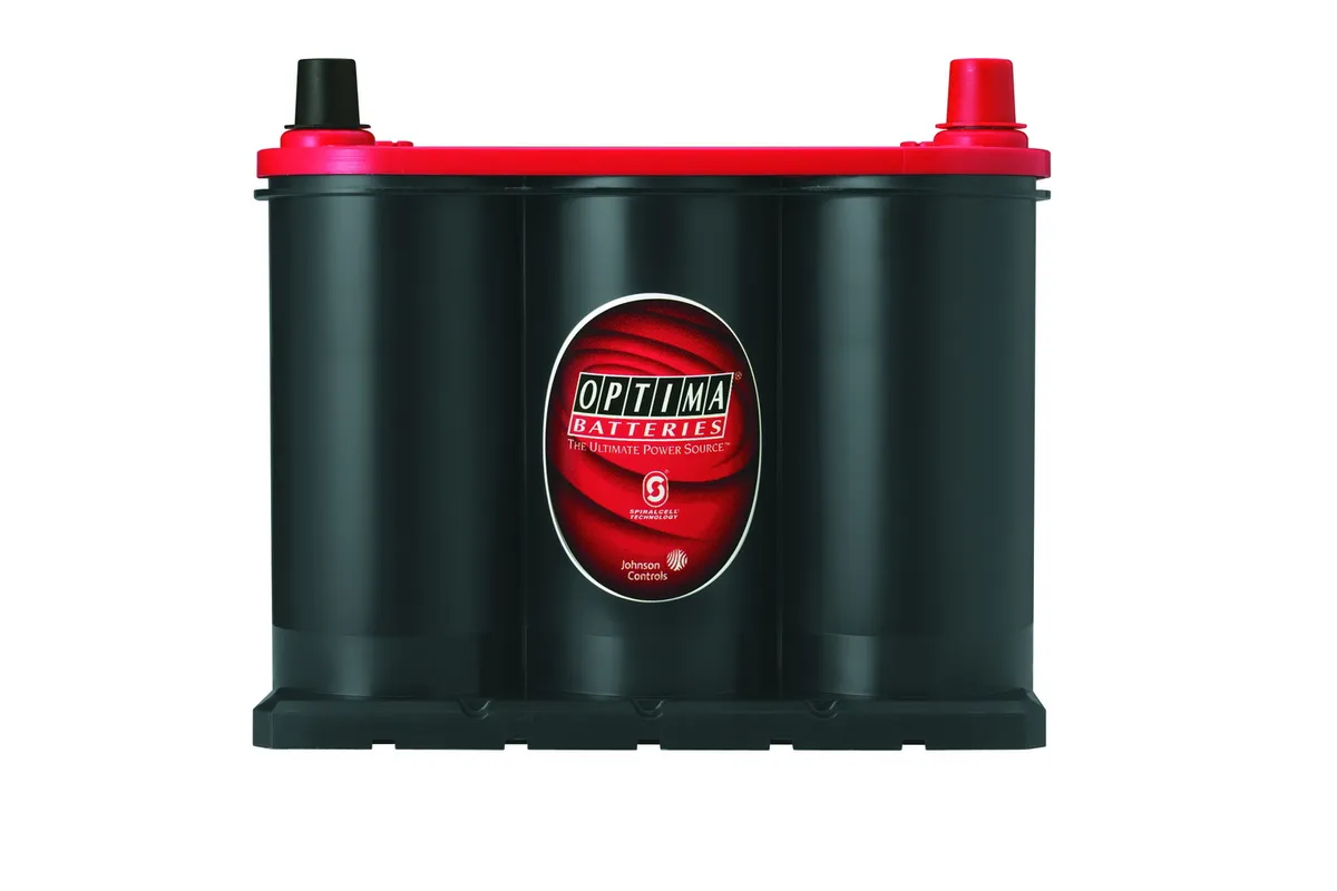 RedTop® Battery; UNBOXED; Group 35; Cold Crank Amps 720; Crank Amps 910; Reserve Capacity 90; Ampere Hour 44; Top Terminal; L-9 5/16 in.; W-6 3/4 in.; H-7 5/8 in.; product image