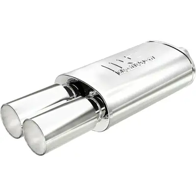 MagnaFlow Exhaust Products MagnaFlow Exhaust Products 14816 Straight-Through Performance Muffler; 2.25/3.5in. Center/Dual; 5x14x8 Body