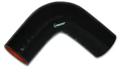 Vibrant Performance 90 Degree Hose Coupler; 2 in. ID; 4 in. Leg Length From Tangent; 2 in. Centerline Radius; 67 PSI Maximum Operating Pressure; 0.2 in. Wall Thickness; Black;