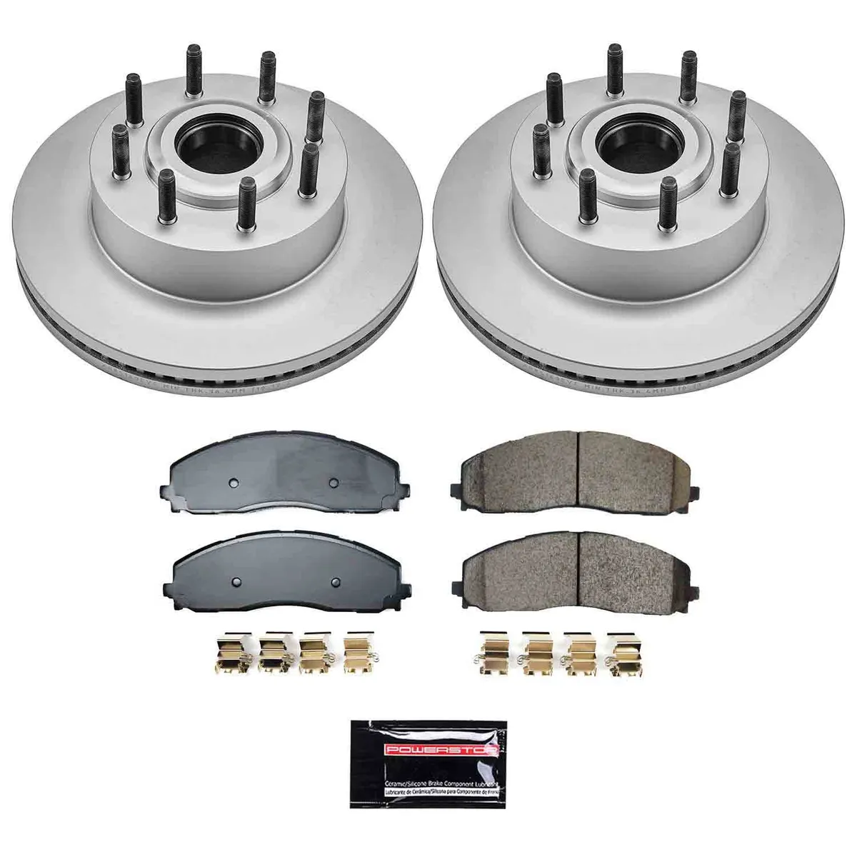 Z17 Geomet Coated Rotor Kit: Genuine Geomet Fully Coated Rotors; Ceramic Pads W/Hardware product image