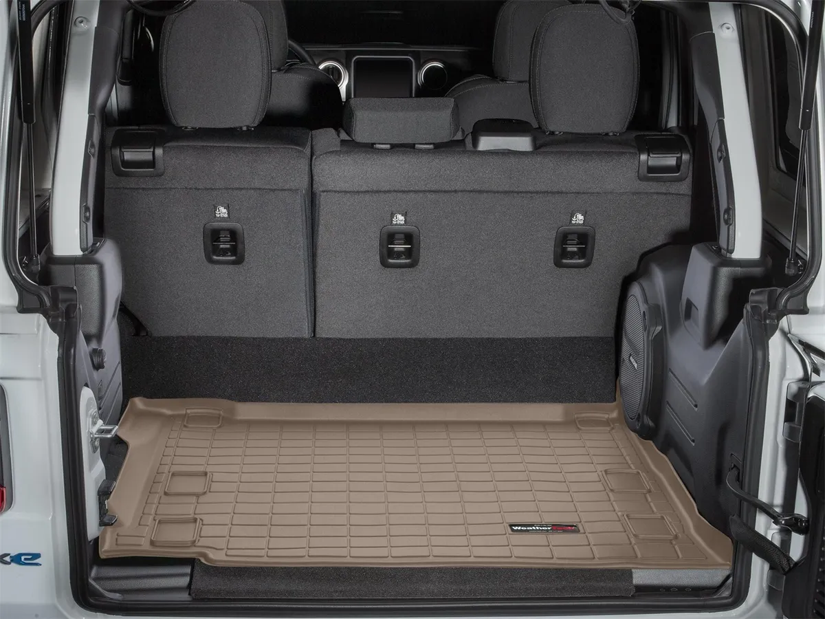 2021 + Jeep Wrangler 4xe Tan Cargo Liners product image