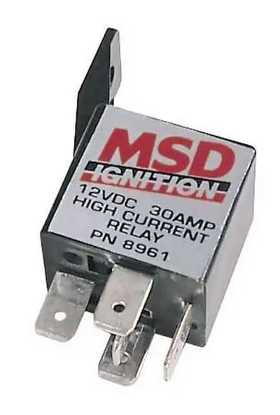 MSD High Current Relay Spst 30 Amps w/ 12 Volts Input Voltag