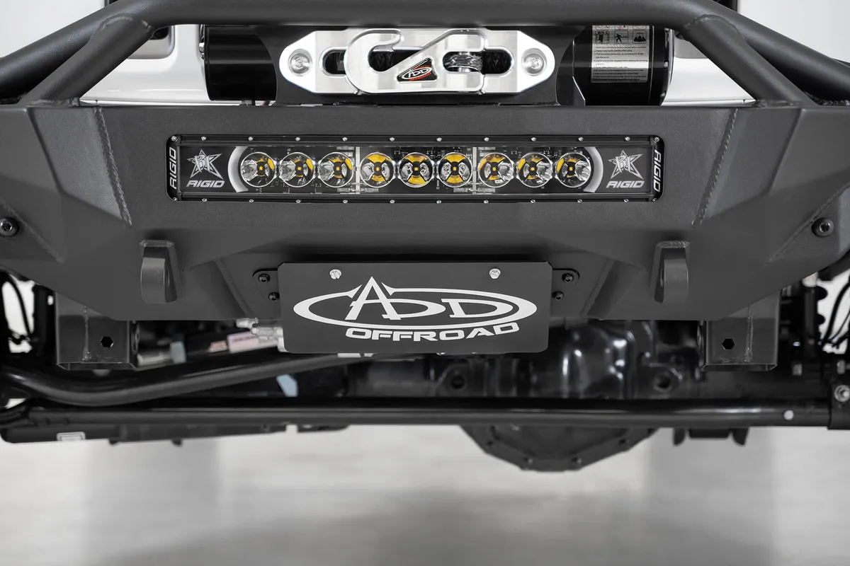 07c Jeep Wrangler Jl/Jt Stealth Fighter Front Bumper License Plate Bracket product image