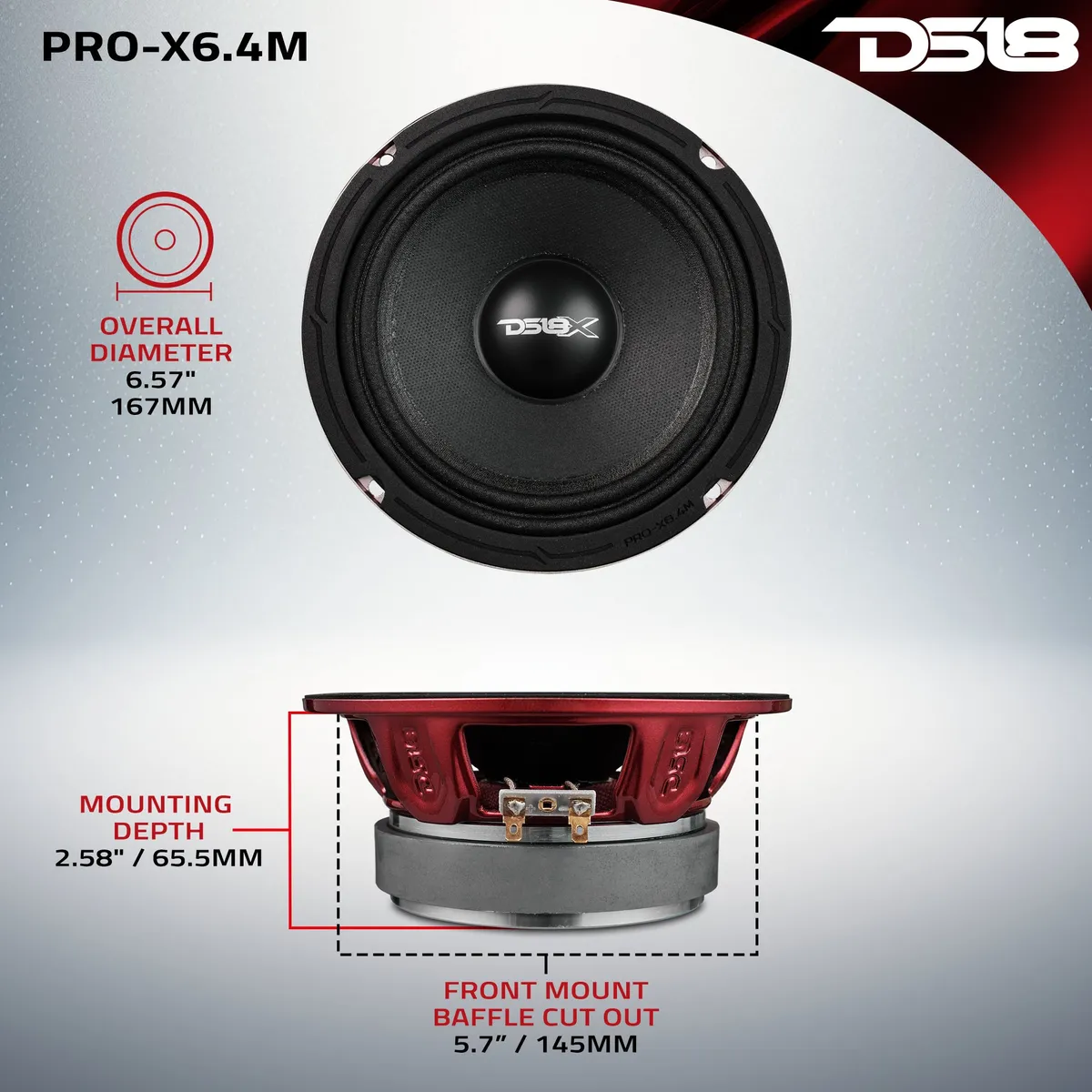 6 .5” | 250 Watts RMS | 4Î© | Mid-Range product image