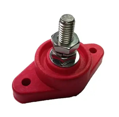 Quickcar Racing Power Distribution Block Red Single Post