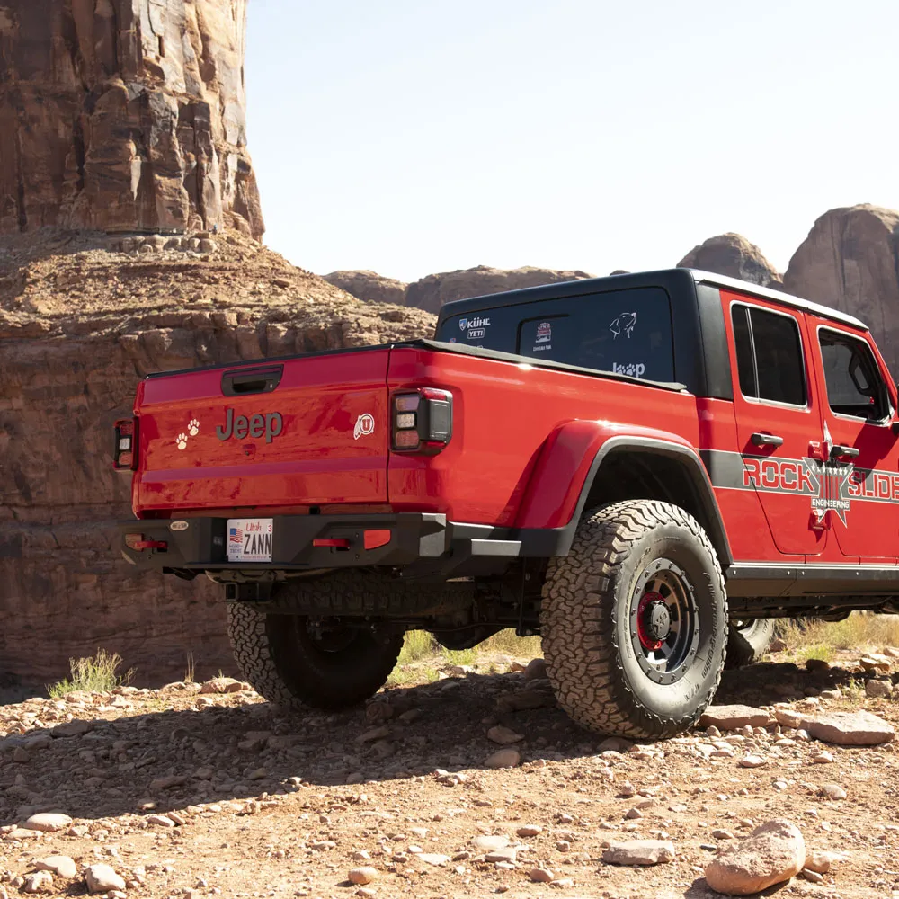 Gladiator Full Rear Bumper For 20-Pres Jeep Gladiator No Tire Carrier Rigid Series Rock Slide Engineering product image