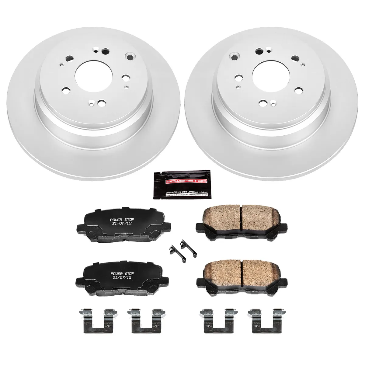 Z17 Geomet Coated Rotor Kit: Genuine Geomet Fully Coated Rotors; Ceramic Pads W/Hardware product image