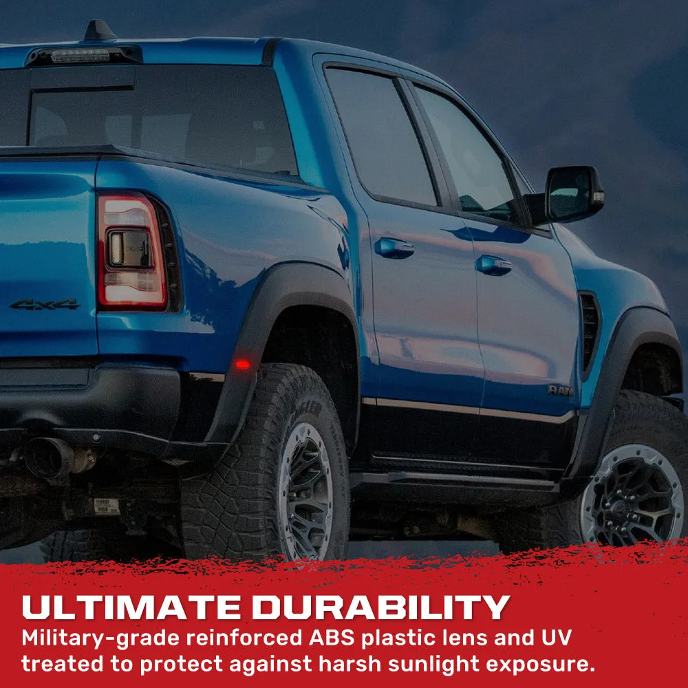 Dodge 21-25 RAM 1500 Trx 7-Pc Fender & Hood Light Kit Smoked Lens White or Amber LED Running Lights w/ Startup Light Sequence - Multiple Options product image