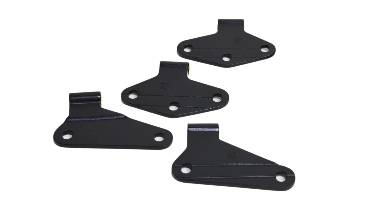 Jeep JK Body Door Hinge Set 4 Pieces 2 Door 07-18 Wrangler JK Textured Black Kentrol product image