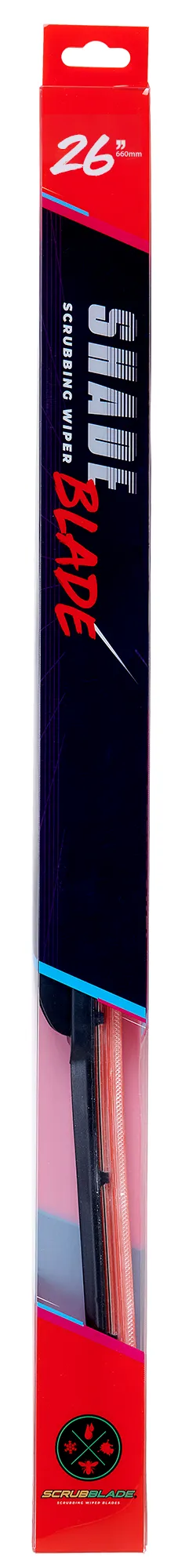 Scrubblade - 26 650mm Red Silicone Shadeblade Wiper Blade - CBR2600 product image