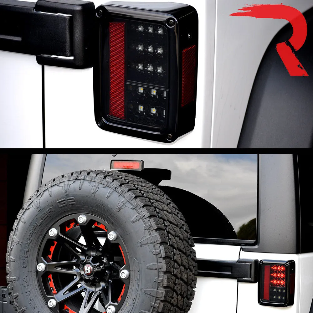 0718 JK Wrangler LED Taillightsred Lens Driver/Passenger product image