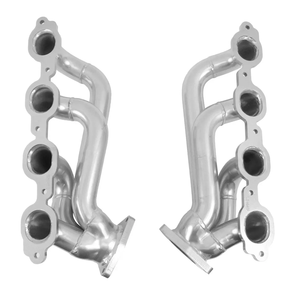 Bbk Performance Parts 40480 2019-2024 Chevy Truck 5.3/6.2l 1-3/4" Shorty Headers (Polished Silver Ceramic) product image