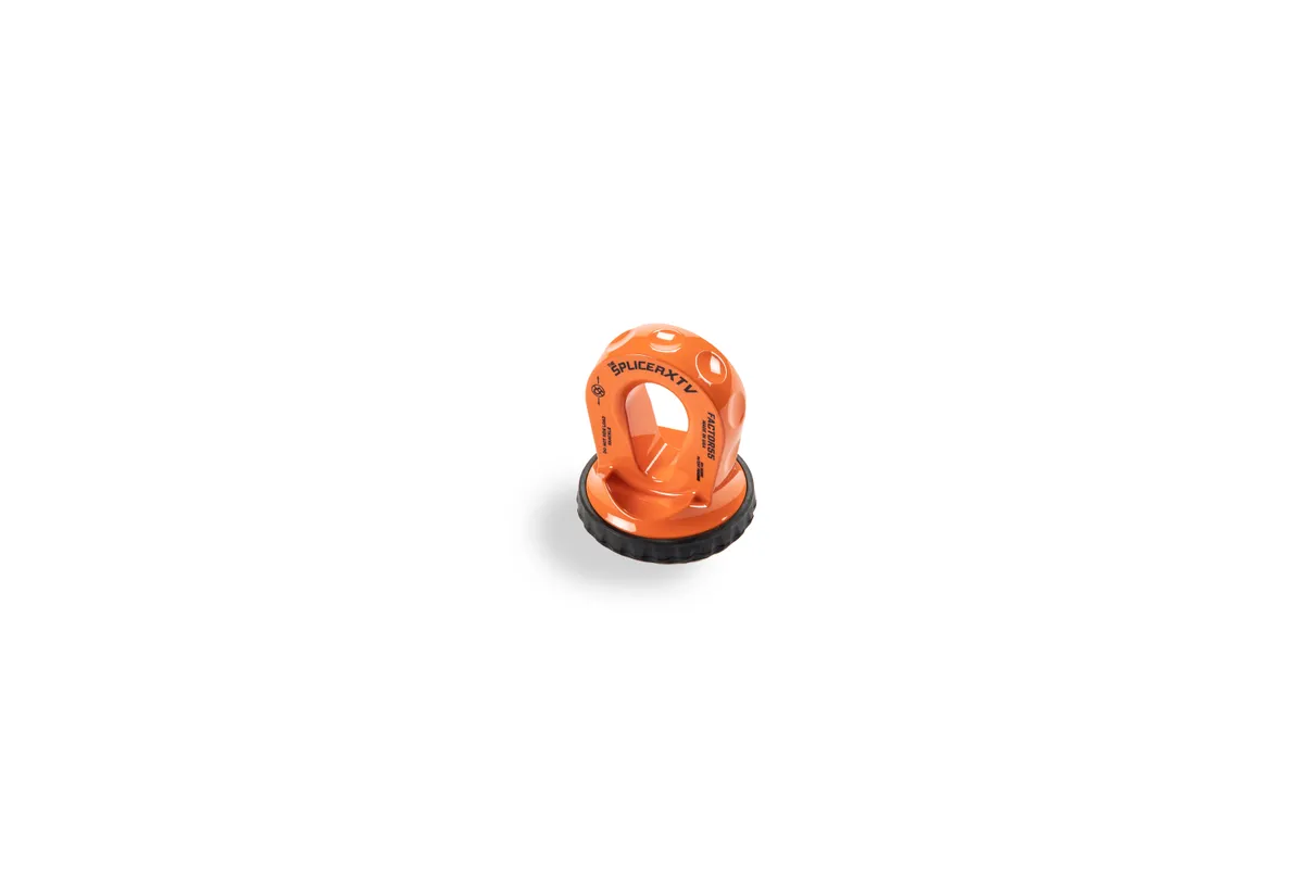 Factor 55 00355-07 Splicer Xtv 3/16-1/4 Synthetic Rope Splice-On Shackle Mount -- Orange product image