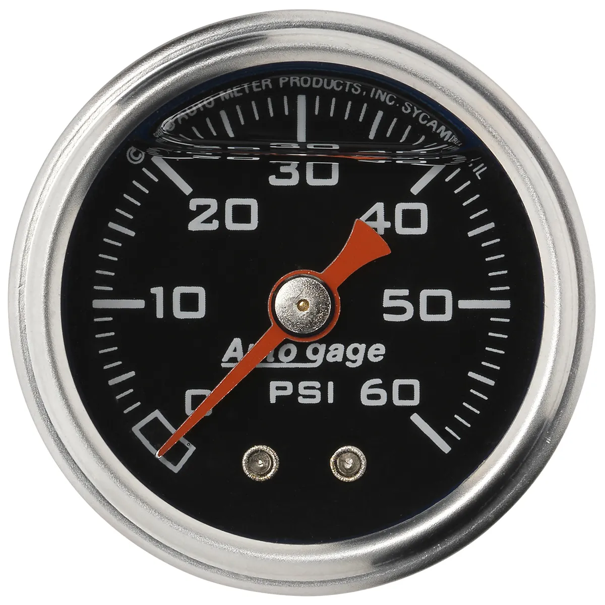Gauge, Pressure, 1.5" direct mnt, 60psi, Liquid Filled Mech, Blk, 1/8" NPTF Male product image