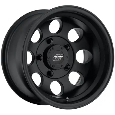 Pro Comp Pro Comp 7069-6873 Vintage Matte Black 16x8 5x5 4BS Offset -12mm Cap P/N 8327041