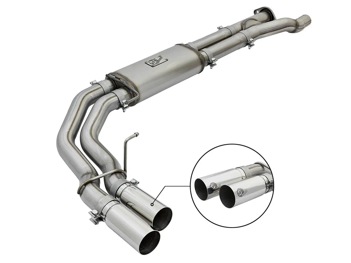 Rebel Series 3in Cat-Back Exhaust System w/ Dual Mid-Side Exit - Black Ford F-150 Raptor 2017 V6-3.5L (tt) product image