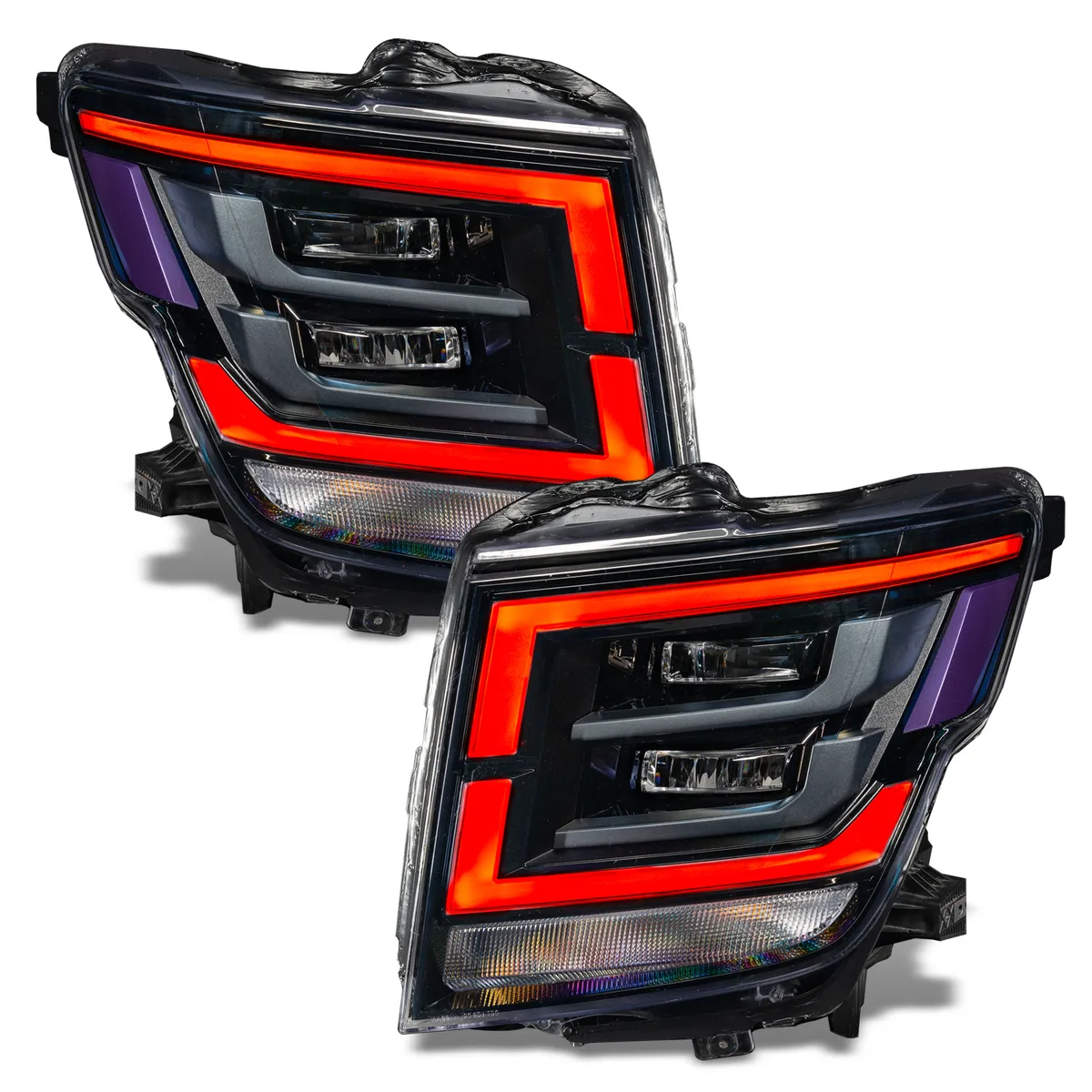 Oracle Lighting 2021-2022 Nissan Titan Colorshift Rgb+w Headlight DRL Upgrade product image