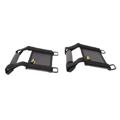 Smittybilt Deluxe Grab Handle Pair - Black (07-18 JK/JKU)