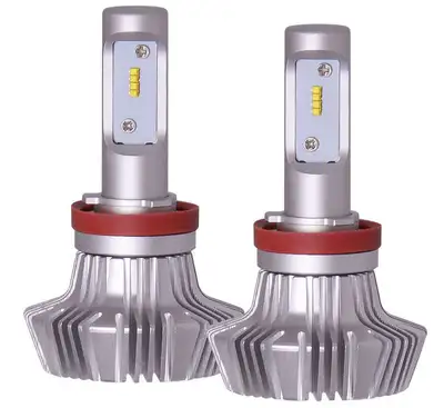 PIAA H11 Platinum LED Replacement Bulb; 25W; 6000K; 4000LM; Twin Pack;