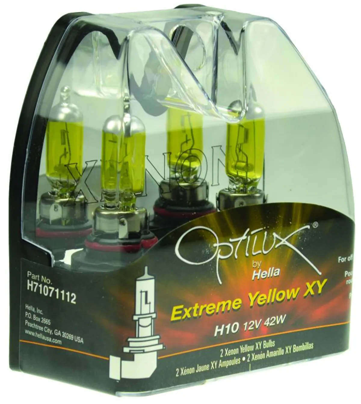 Hella Optilux Extreme Yellow Bulbs H10 product image