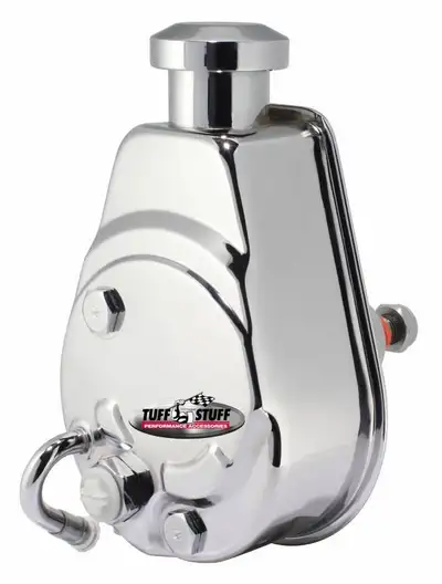Tuff Stuff Performance Accessories GM Power Steering Pump Keyed shaft chrome