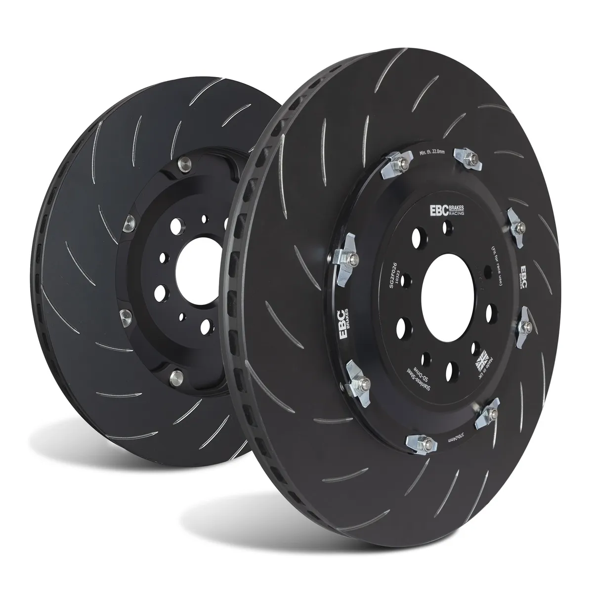 S26 Kits Yellowstuff And SG Rotor; Rear; FMSI Pad No. D1469; Vented; 5 Bolt Holes; 370mm Dia.; 24mm Thick; product image