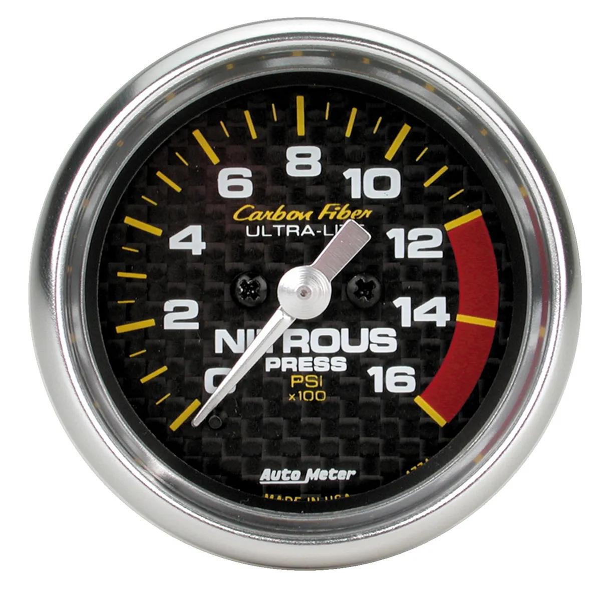 Gauge, Nitrous Pressure, 2 1/16", 1600psi, Digital Stepper Motor, Carbon Fiber product image