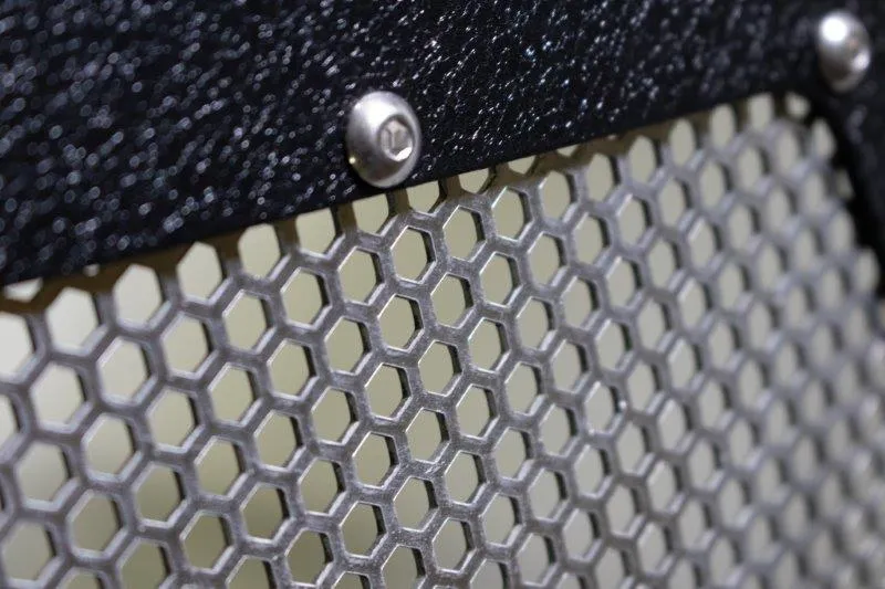 Black textured powder coat, 10-Gauge steel, Stainless Steel hardware, product image