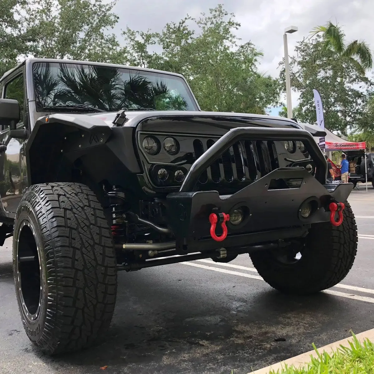 2007-2017 Jeep Wrangler JK Vector Pro Series II Full LED Grill - Integrated Headlights & DRL product image