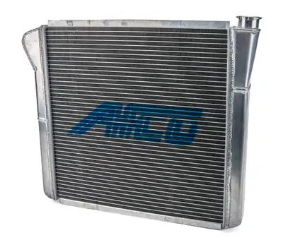 AFCO Racing Radiator, Universal Inlet, Double Pass, 19" Tall x 25" Wide