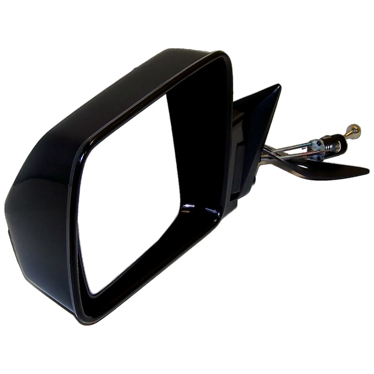 Crown Automotive Jeep Replacement 55034123 Left Manual Remote Folding Mirror for 1984-1996 XJ Cherokee, MJ Comanche, Black product image