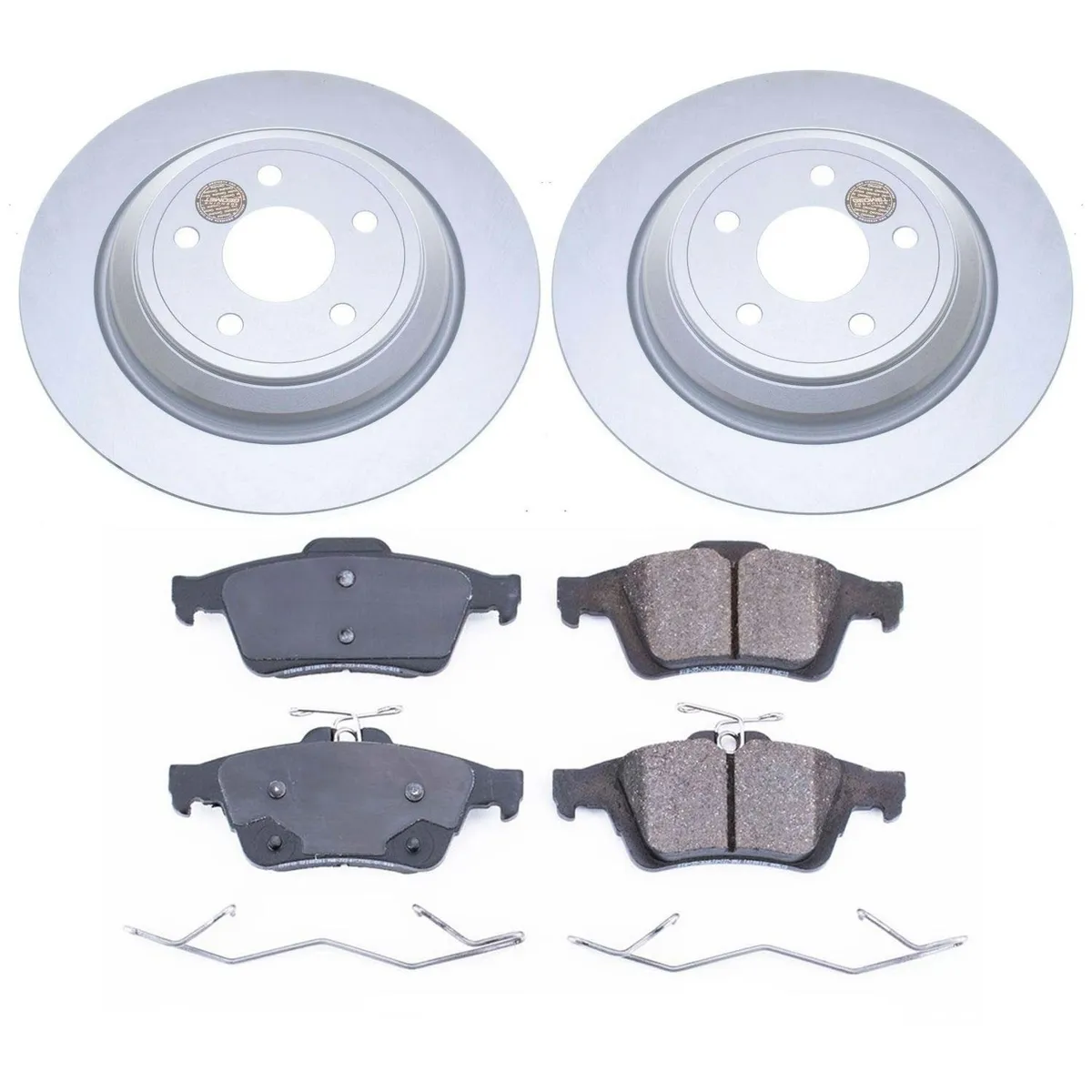 Z17 Geomet Coated Rotor Kit: Genuine Geomet Fully Coated Rotors; Ceramic Pads W/Hardware product image