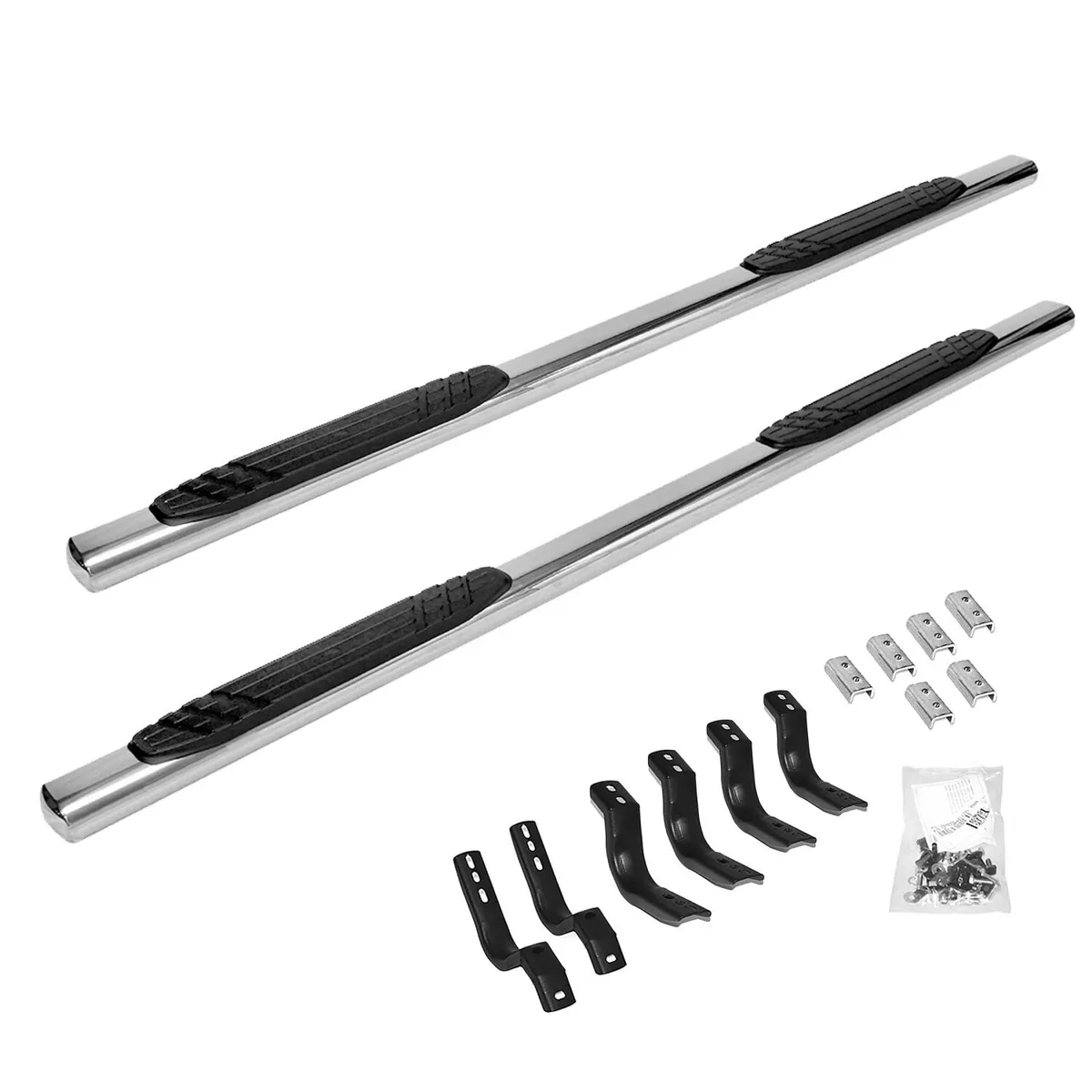 Go Rhino 684404587PS - 4 OE Xtreme SideSteps With Mounting Bracket Kit - Polished Stainless Steel product image