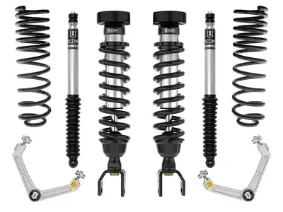 ICON Vehicle Dynamics ICON 2019-2023 Ram 1500, 2-3" Lift, Stage 2 Suspension System, Billet UCA