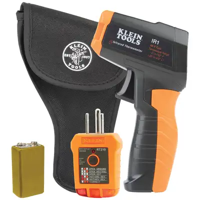 Klein Tools Infrared Thermometer With Gfci Receptacle Tester