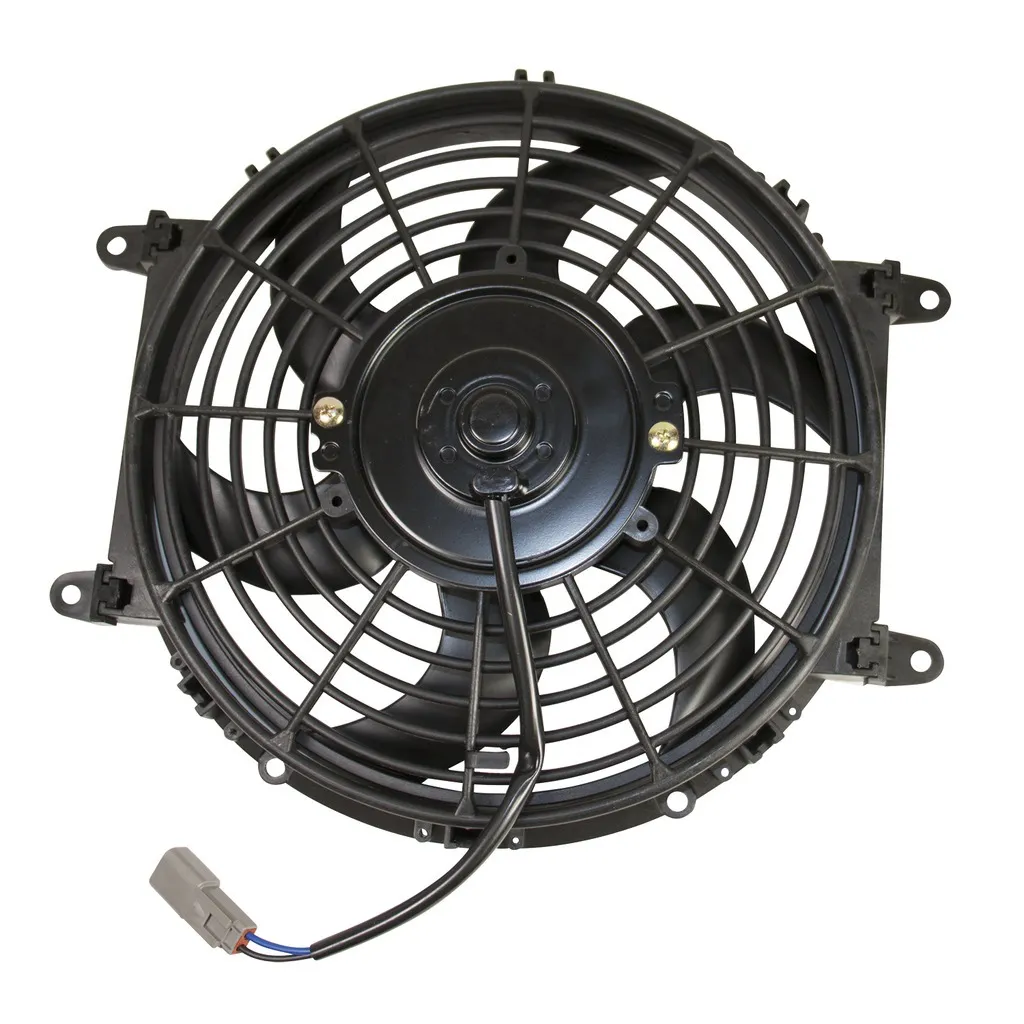 Universal Electric Cooling Fan Kit; 80 Watt; 10 in. Wide; 800 CFM; Incl. Radiator Fan/Mounting Adapters/Butt Connector/Wire Pigtail; product image