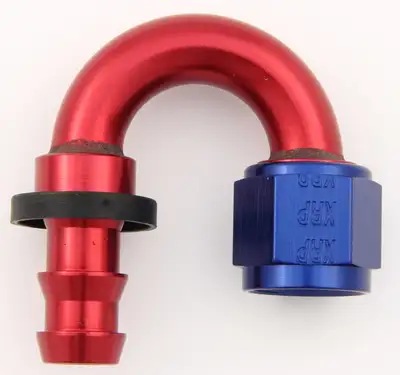 XRP #6 180 Deg Push-On Hose End