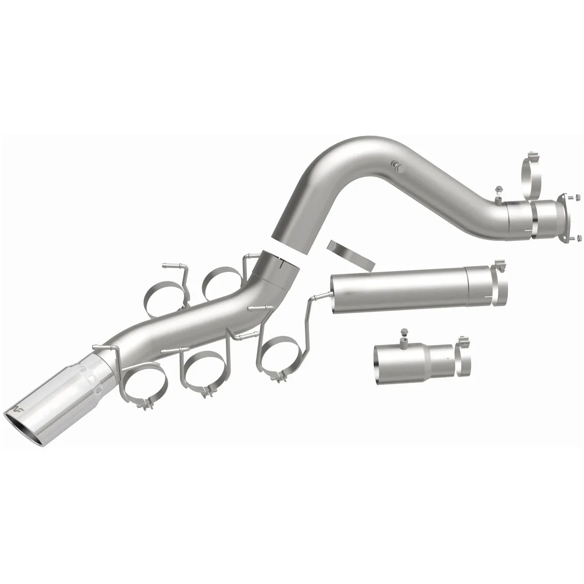 07c Silverado/Sierra 2500/3500 HD Catback Exhaust System ss W/Chrome Tip product image