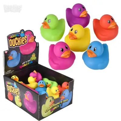 No Brand Duckies Assorted Colors 2\" 24/Disp