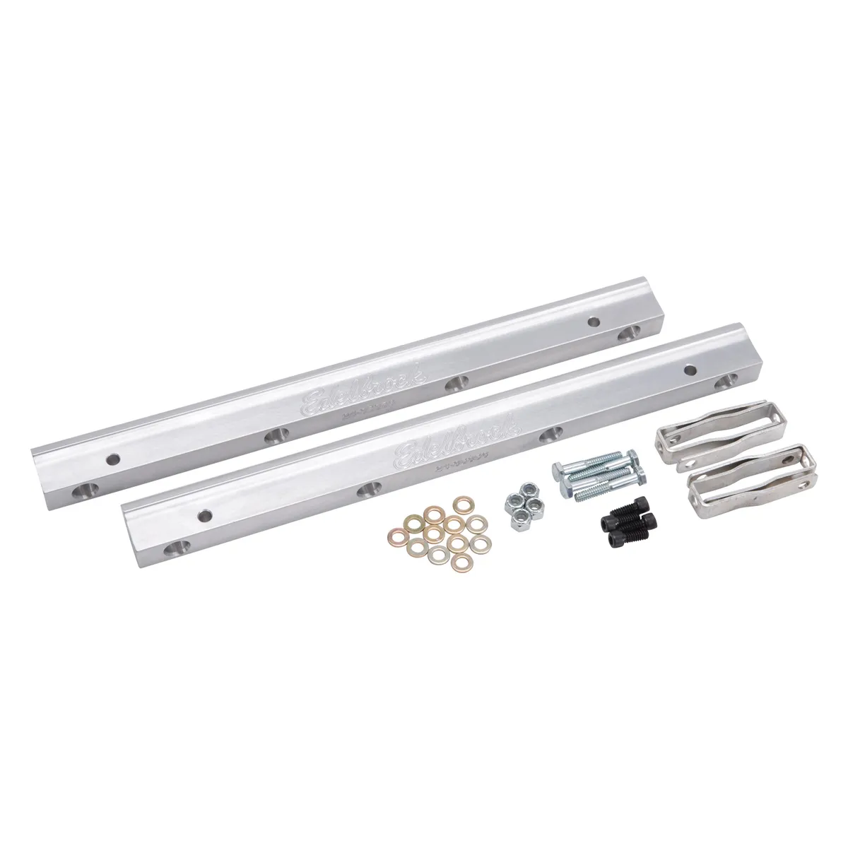 Edelbrock 3620 Fuel Rail Kit for Small-Block Ford -6 AN in Clear Finish product image